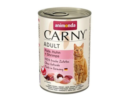 Carny 400 g indyk kurczak krewetki ANIMONDA kot