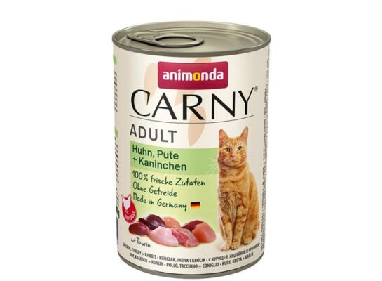 Carny 400 g kurczak indyk królik ANIMONDA kot
