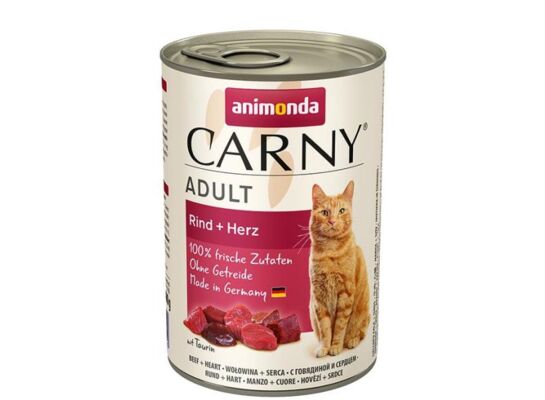 Carny 400 g wołowina z sercami ANIMONDA kot