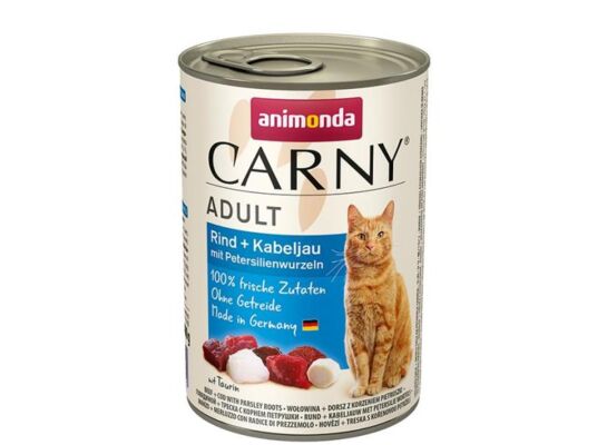 Carny 400 g wołowina dorsz pietruszka ANIMONDA kot