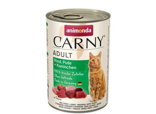 Carny 400 g wołowina indyk królik ANIMONDA kot