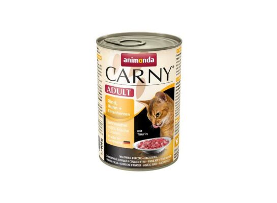 Carny 400 g wołowina kurczak serce kaczki ANIMONDA kot