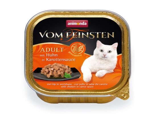 Karma dla kota Vom Feinsten ADULT bez zbóż kurczak sos march 100 g ANIMONDA