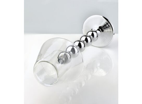 Świecznik MARY SR 11,8 x 33 cm szklany