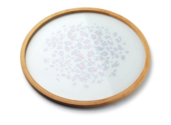 Taca okrągła 38 x 2 cm lampart rose