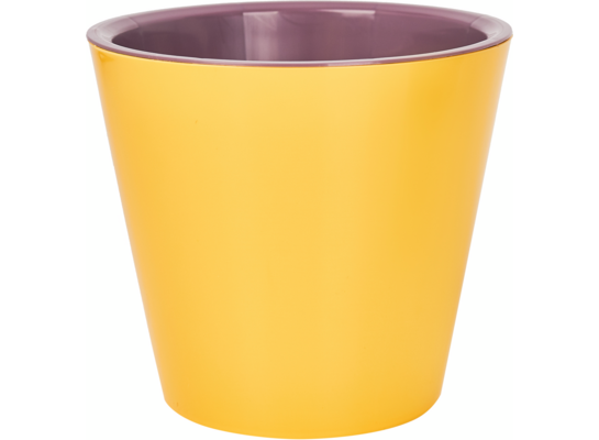 Osłonka plastikowa z doniczką wewnętrzną London 230 mm/5 l dojrzała gruszka