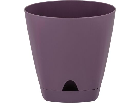 Doniczka plastikowa z podstawką Amsterdam 140 mm/1,35 l mrożona śliwka