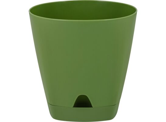 Doniczka plastikowa z podstawką Amsterdam 140 mm/1,35 l oliwkowy