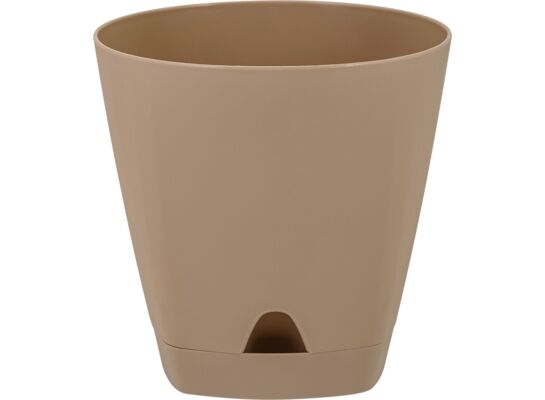 Doniczka plastikowa z podstawką Amsterdam 250 mm/8 l mleczna czekolada