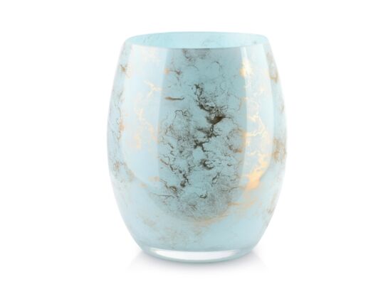 Wazon Cristie 20 x 16 cm turkus marmur