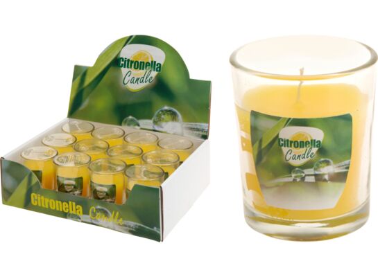Świeca w szkle 5 x 6 cm CITRONELLA