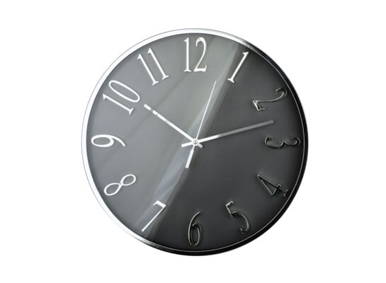 Zegar ścienny 40 cm szaro-srebrny
