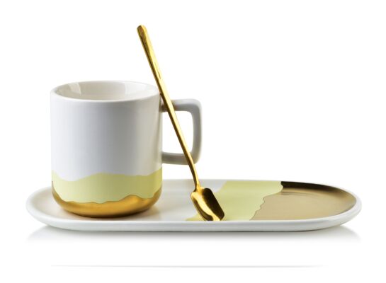 Kubek GOLD MARY 260 ml ze spodkiem 23 x 10,5cm