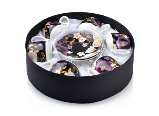 Komplet 6 filiżanek kwiaty MONICA 250 ml AYLA