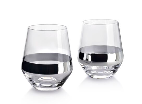 Szklanka 450 ml MIRELLA SILVER 7,5 x 6 x 9 cm 2 sztuki