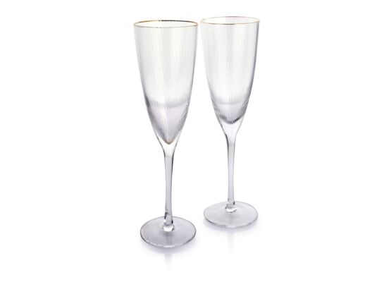 Kieliszek do szampana 300 ml MADA GOLD 7 x 7 x 25 cm 2 sztuki
