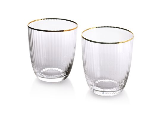 Szklanek 450 ml MADA GOLD 9 x 4,5 x 10 cm 2 sztuki