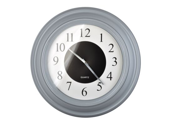 Zegar ścienny 57 cm czarno-szary
