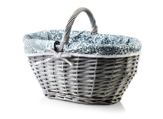 Kosz na zakupy PINO 35 x 49 x 24/36 cm szary