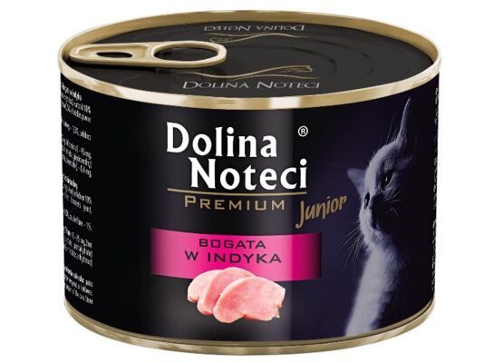 Karma mokra 185 g Junior indyk Dolina Noteci Kot