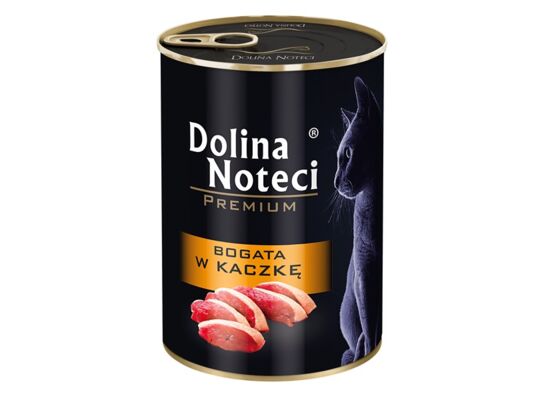 Karma mokra dla kotów bogata w kaczkę 400 g Dolina Noteci