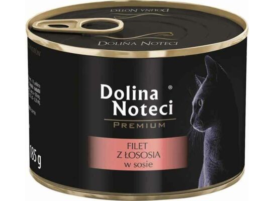 Karma mokra dla kotów bogata w łososia 400 g Dolina Noteci