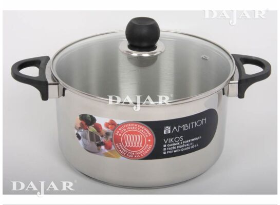 Garnek Vikos 24 cm 6 l pokrywka AMBITION