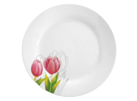Talerz obiadowy 23 cm TULIPAN róż