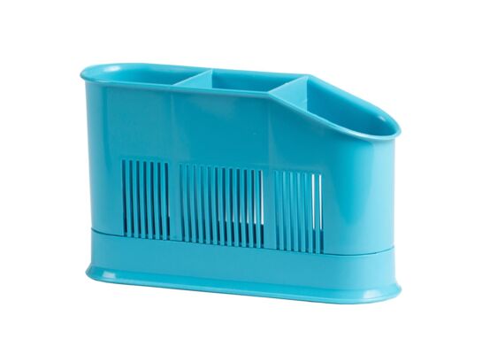 Ociekacz na sztućce Asca 3-komorowy turkus DOMOTTI