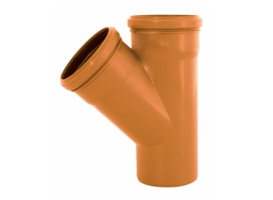 Trójnik zewnętrzny 110 x 45 pomarańczowy