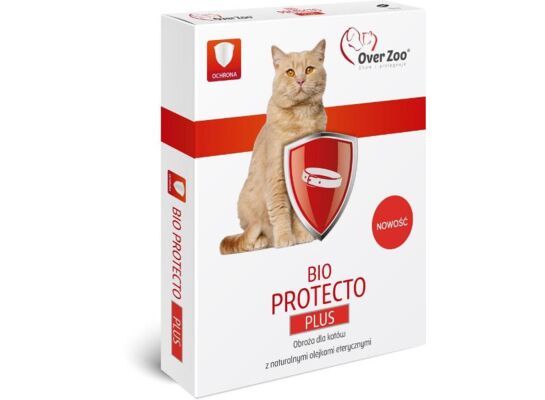 Obroża bio Protecto plus kot dorosły 35 cm 10 kg OVER ZOO