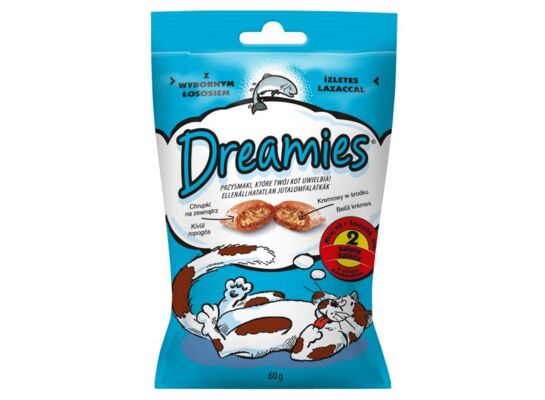 Przysmak dla kota z łososiem 60 g Dreamies