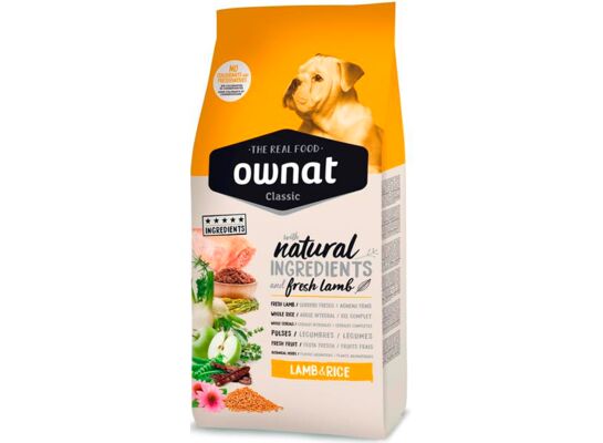 Karma pies CLASSIC Lamb&Rice 4 kg OWNAT