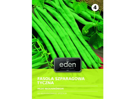 Fasola szparagowa tyczna zielona Hilds Neckarkonigin 10 g Eden