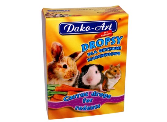 Dropsy marchwiowe Dako-Art 75 g pokarm dla gryzoni królików