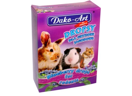 Dropsy jagodowe Dako-Art 75 g pokarm dla gryzoni królików