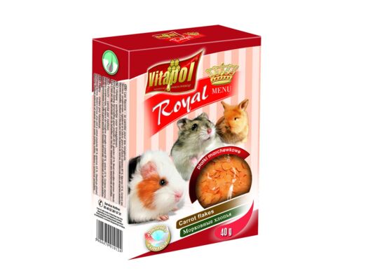 Pokarm dla gryzoni Vitapol menu 40 g płatki marchewka