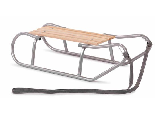 Sanki tradycyjne drewniane bez oparcia płozy metalowe