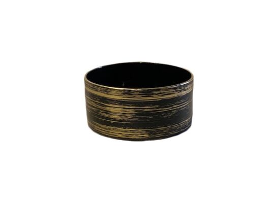 Miska Venus 19 cm ceramiczna grafitowo-złota