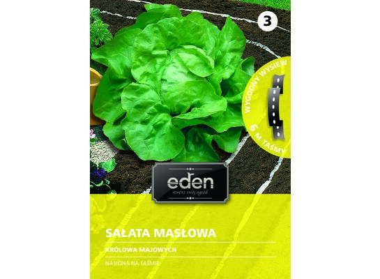 Sałata gruntowa masłowa na taśmie Królowa Majowych 6 m Eden