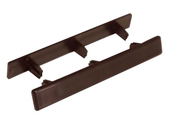 Zaślepka deski WPC 140 mm ciemny brąz