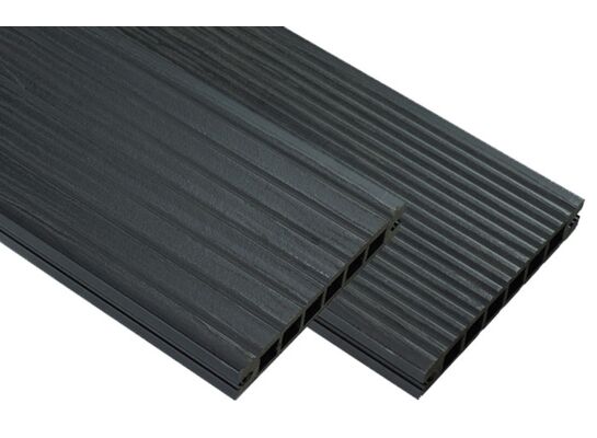 Deska tarasowa WPC ryflowana antracyt 220 x 14 x 2 cm Winfloor