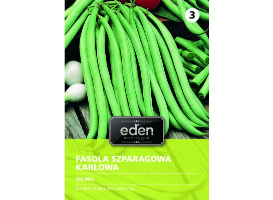 Fasola szparagowa karłowa zielona Delinel 30 g Eden