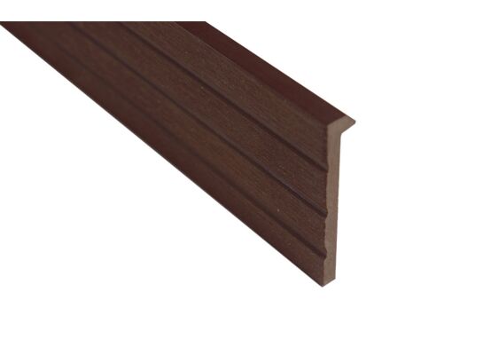 Listwa WPC L ciemny brąz 2400 x 70 x 12