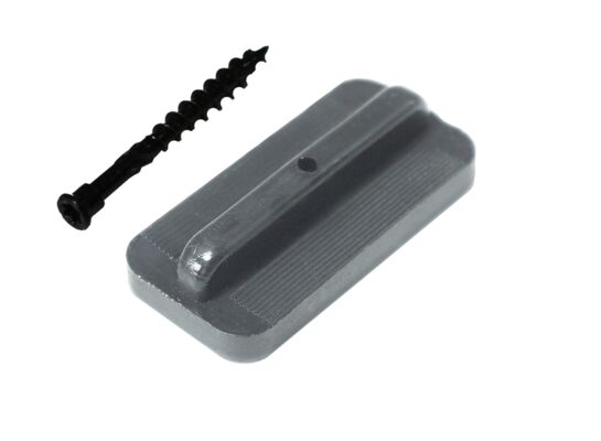 Klips mocujący + wkręt grafit