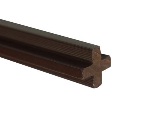 Łącznik krzyżak WPC ciemny brąz 240 x 2 x 2 cm Winfloor