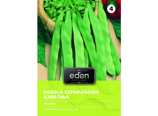 Fasola szparagowa karłowa zielona płaska Dulcina 30 g Eden