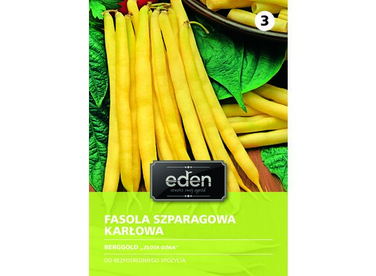 Fasola szparagowa karłowa żółta Berggold 30 g Eden