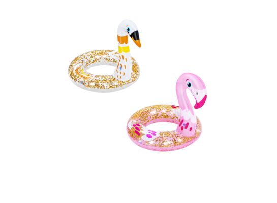 Koło z brokatem łabędź/flaming Bestway