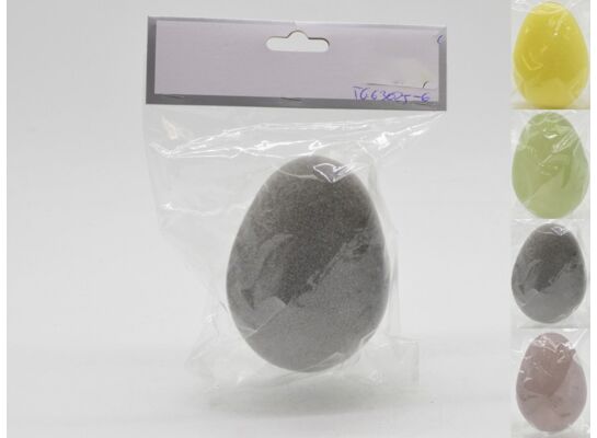 Jajko flokowane 10 x 7 cm